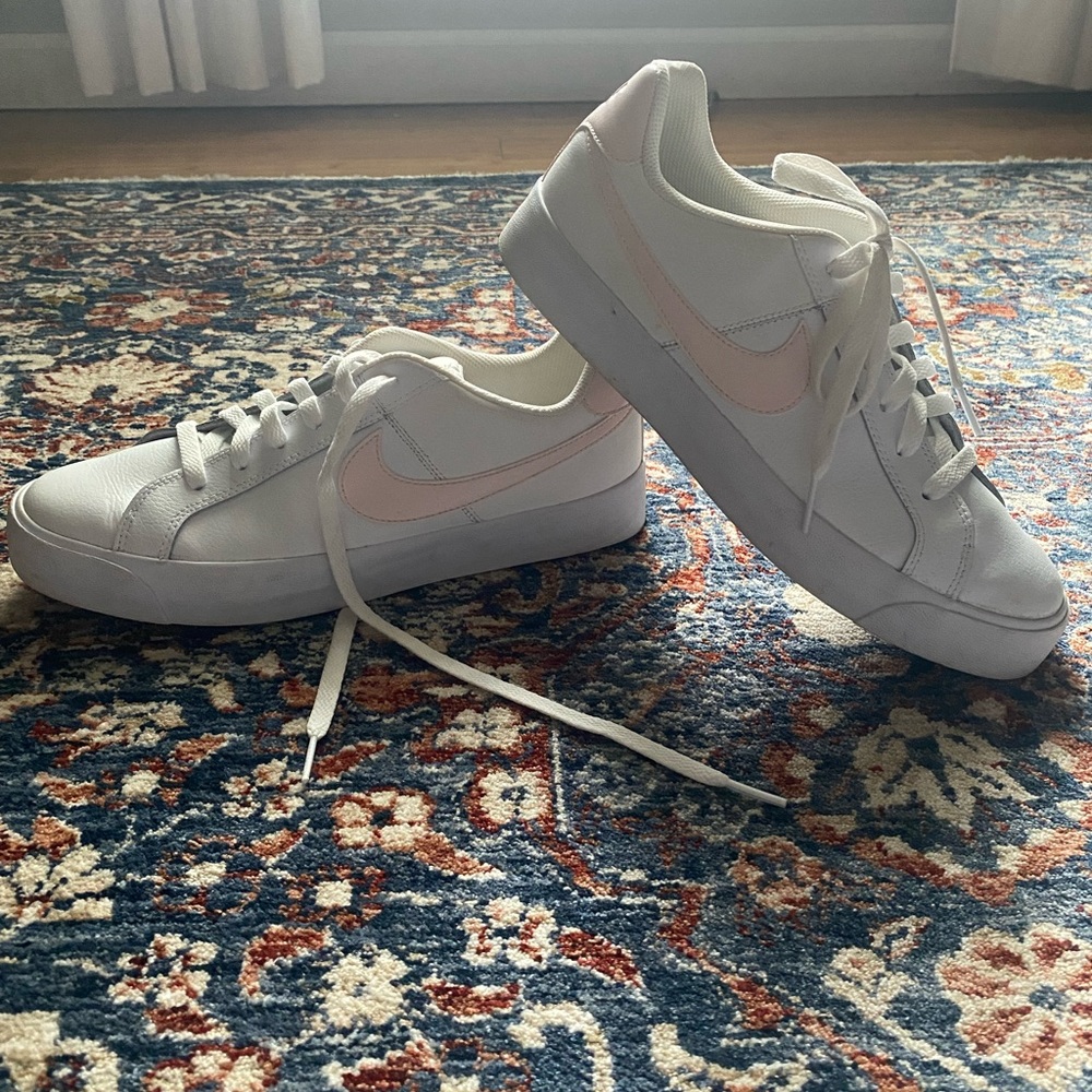 Nike blazers light baby pink sneakers